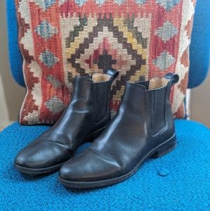 Madewell Black Leather Boots Size 8